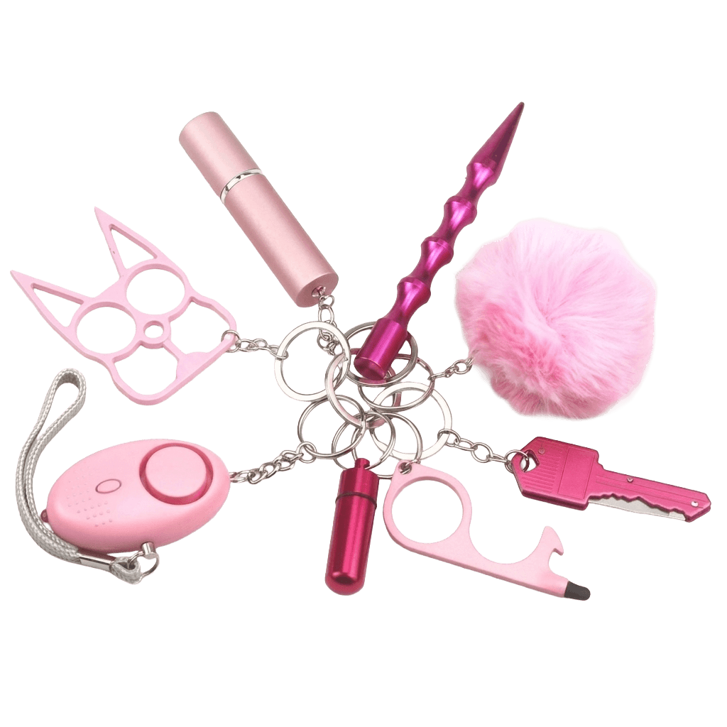 Customisable Self-Defense Keychain Set Pendant
